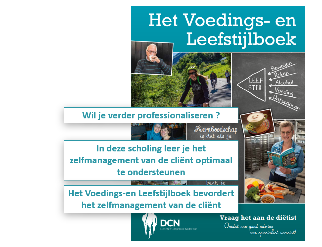 Zelfmanagement-ondersteuning met het Voedings-en Leefstijlboek.